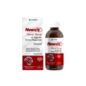 Newvit Demir Şurup, Demir Sülfat İçeren Takviye Edici Gida 200ml Şişe