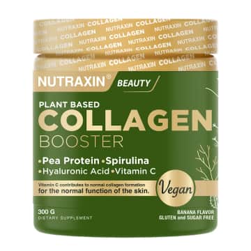Nutraxin Beauty Vegan Collagen Booster Toz Vitamin Mineral Fitokimyasal ve Enzim İçeren Takviye Edici Gıda 300 g