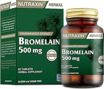 Nutraxin Bromelain 500 mg Enzim Takviyesi 60 Tablet