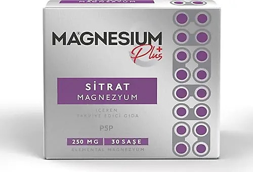 GoodDay Magnesium Plus S Saşe (Magnezyum Sitrat ve P5P) 30 Saşe kutu ve ambalaj