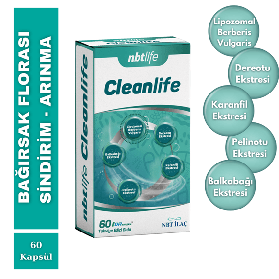 Nbtlife Cleanlife Kapsül Kadın Tuzluğu Pelinotu Balkabağı Takviyesi 60 Kapsül