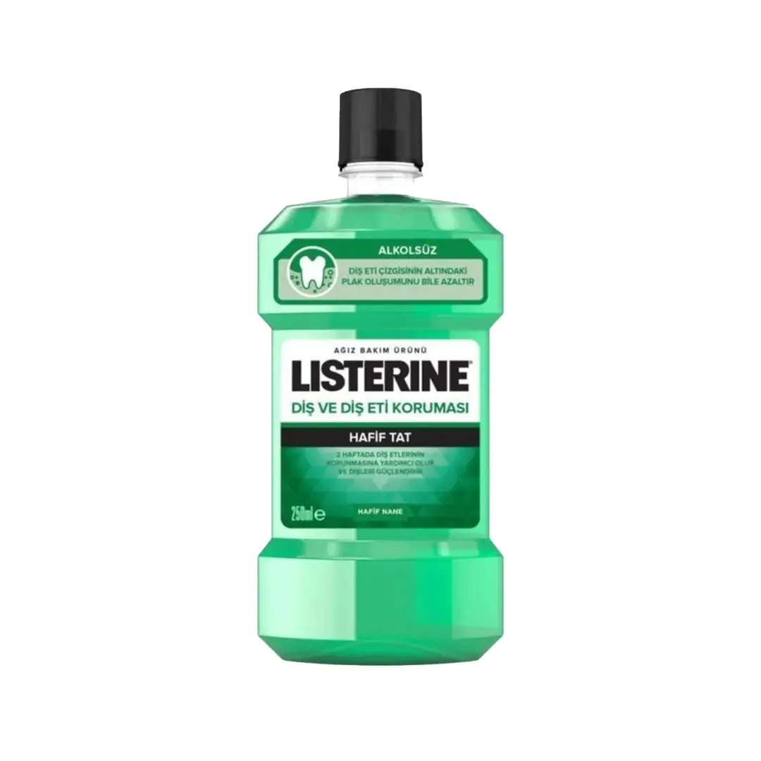 Listerine Diş Eti Koruma Ağız Bakım Suyu 250 ml ürün ambalajı
