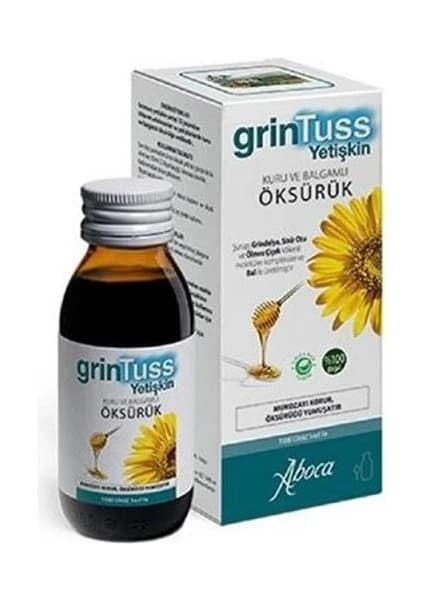 Grintuss Yetişkin Öksürük Şurubu 128g Şişe ürün görseli