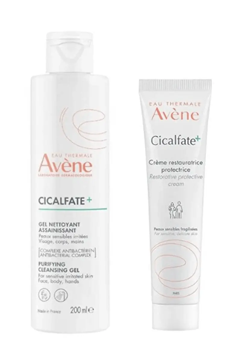 Avene Cicalfate Krem 40 ml + Cicalfate Temizleyici Jel 200 ml ürün görseli