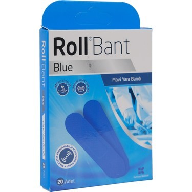 Roll Bant Yara Bandı Blue Renkli Yara Bandı