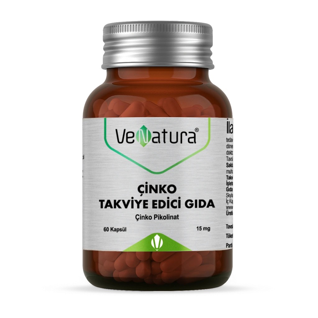 VeNatura Çinko 15 mg Bağışıklık Desteği 60 Kapsül