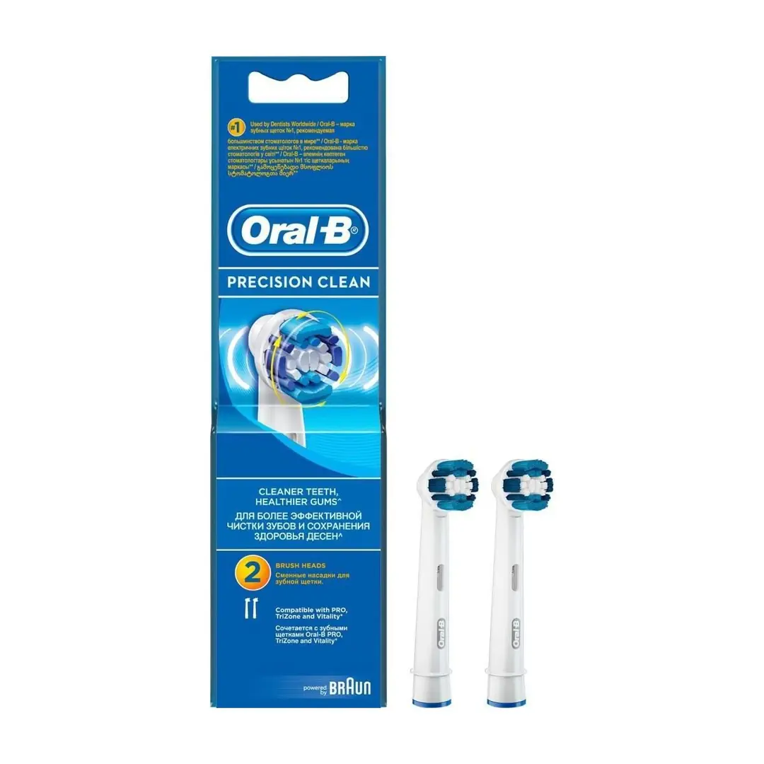 Oral-B EB20 Precision Clean Elektrikli Diş Fırçası Başlığı 2 adet ürün ambalajı