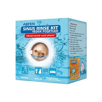 Abfen Sinus Rinse Burun Yıkama Kiti 50 Adet (Ekonomik Boy)