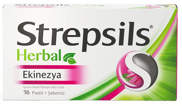 Strepsils Herbal Ekinezya Pastil Ekinezya Takviyesi 16 Pastil