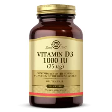 Solgar D3 Vitamini 1000 IU Kemik Bağışıklık 100 Kapsül