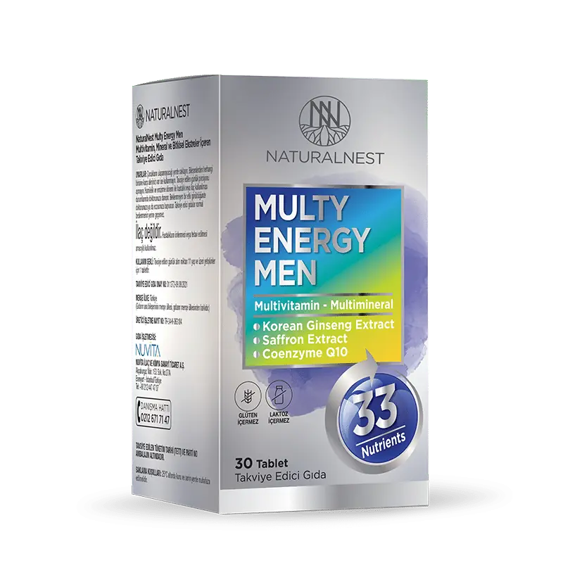 NaturalNest Multy Energy Men 30 Tablet ürün görseli