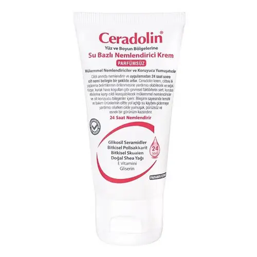 Ceradolin Nemlendirici ve Onarıcı Cilt Kremi 50 ml ürün ambalajı