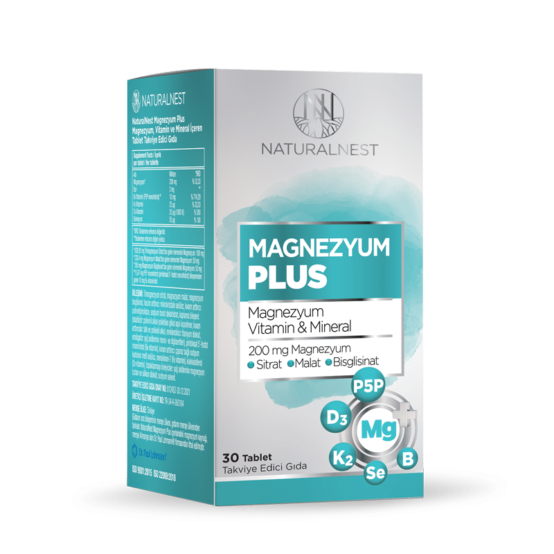 NaturalNest Magnezyum Plus 30 Tablet