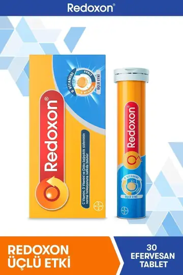 Redoxon Efervesan Tablet C Vitamini D Vitamini Çinko Takviyesi 30 Tablet