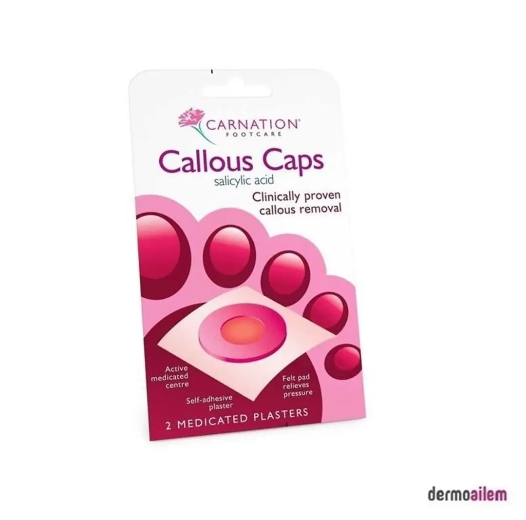 Carnation Nasır Sökücü Flaster Callus Büyük Nasırlar İçin %40 2 Adet ürün ve ambalaj
