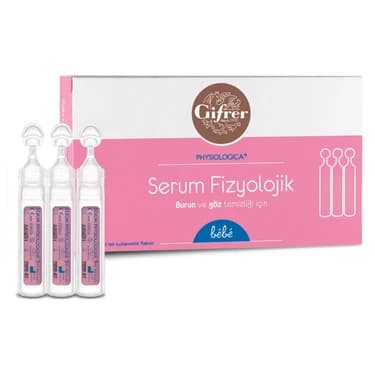 GifrER Serum Fizyolojik %0.9 Burun ve Göz Damlası 10x5 ml Tüp ürün ve ambalaj