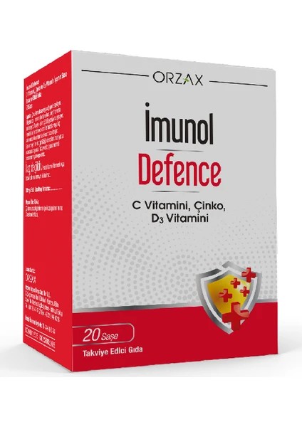 Orzax İmunol Defence Bağışıklık Saşe 20 Poşet