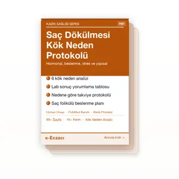 Saç Dökülmesi Kök Neden Protokolü — e-Eczacı Uzman Rehberi