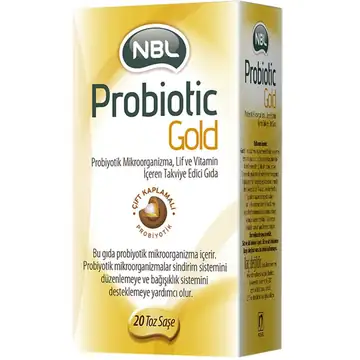 NBL Probiotic Gold Probiyotik Lif Vitamin Takviyesi 20 Poşet