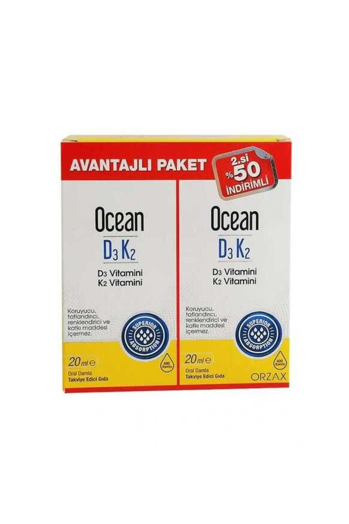 Orzax Ocean D3 K2 Damla 2'li Avantaj Paketi