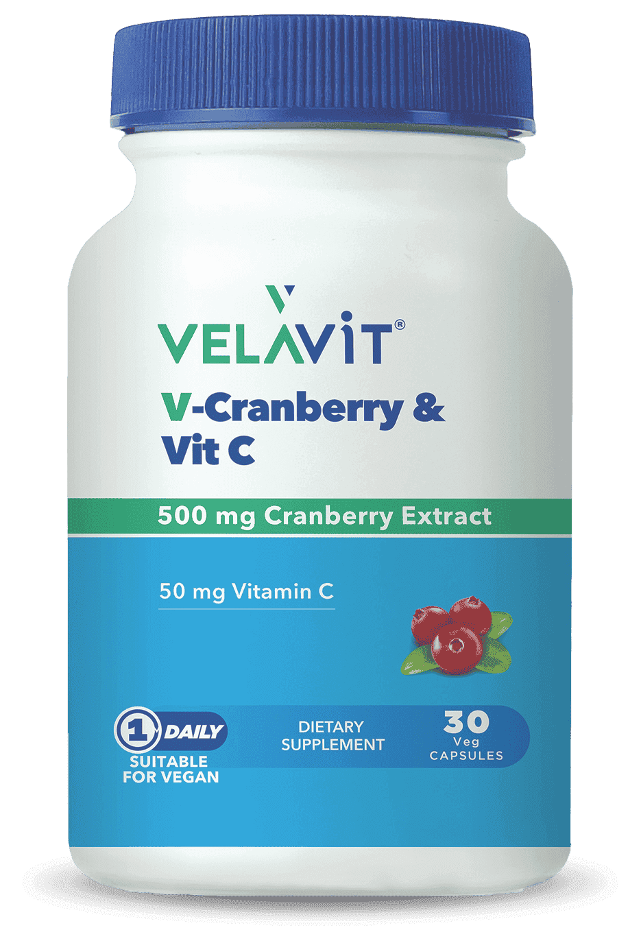 Velavit Cranberry C Vitamini Turna Yemişi Takviyesi 30 Kapsül