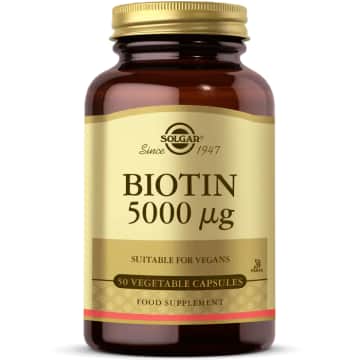 Solgar Biotin 5000 mcg Yüksek Doz Saç Cilt Tırnak 50 Kapsül