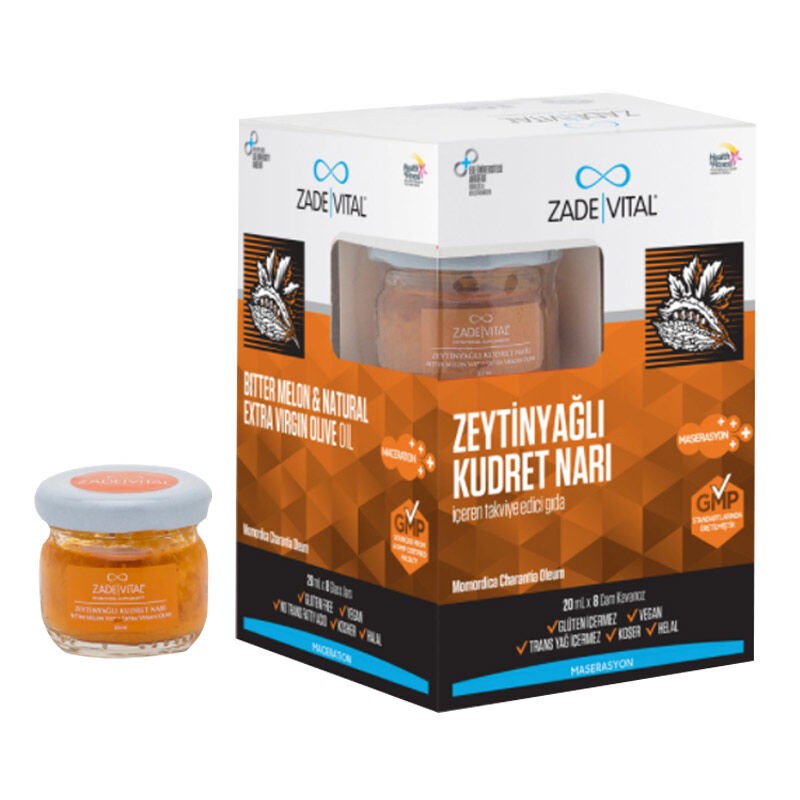 Zade Vital Zeytinyağlı Kudret Narı Cam Kavanoz 8x20ml