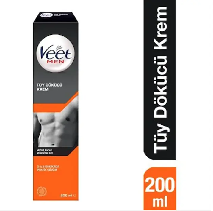 Veet Tüy Dökücü 200 ml Krem Men ürün ambalajı