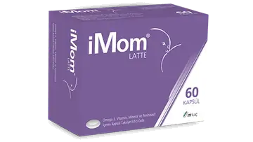 IMom Latte Kapsül Omega-3 Vitamin Mineral Aminoasit Takviyesi 60 Kapsül