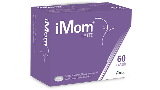 IMom Latte Kapsül Omega-3 Vitamin Mineral Aminoasit Takviyesi 60 Kapsül