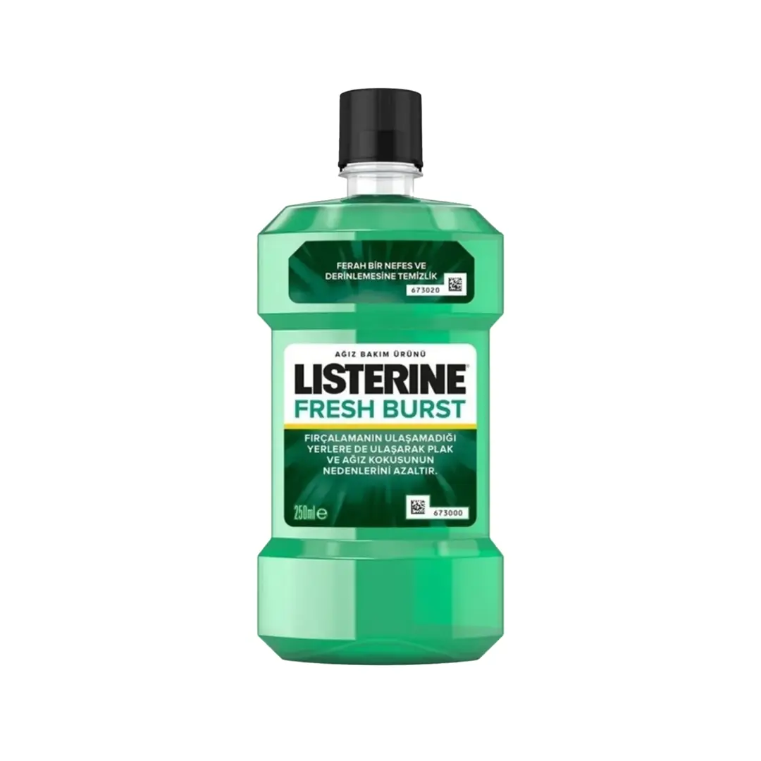 Listerine Fresh Burst Ferahlatıcı Ağız Bakım Suyu 250 ml ürün ambalajı