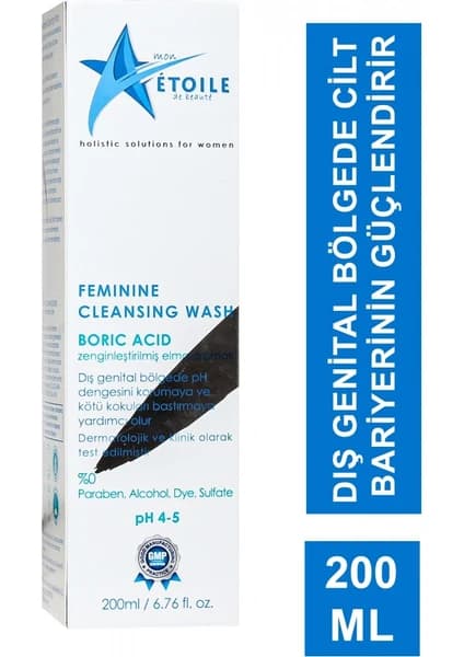 Etoile Intim Yıkama Boric Acid 200 ml ürün ambalajı