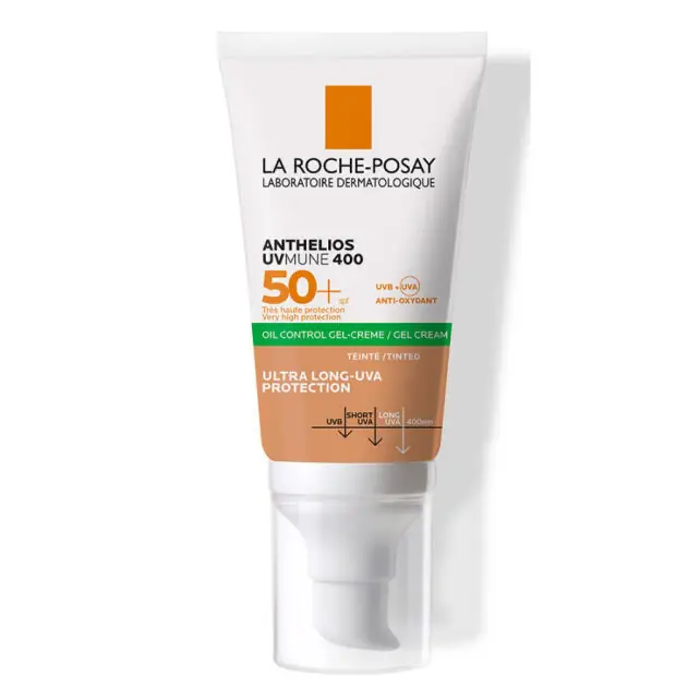 La Roche-Posay Anthelios Tinted Dry Touch Spf 50+ Renkli Güneş Kremi ürün ambalajı