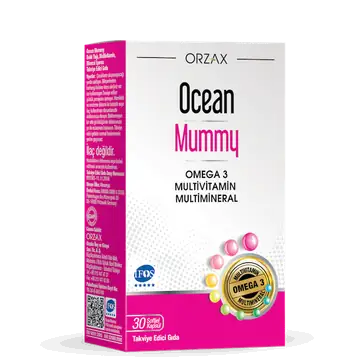 Orzax Ocean Mummy Hamilelik Multivitamin Balık Yağı 30 Kapsül