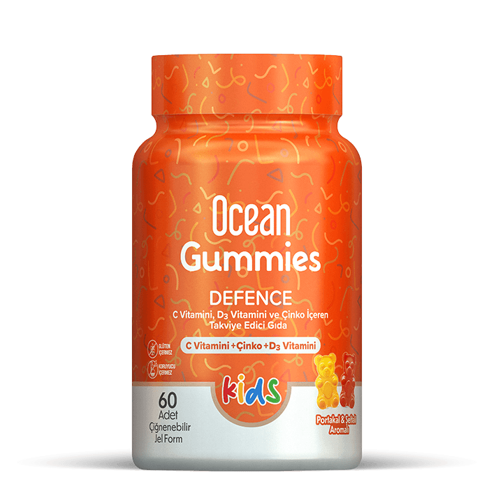 Orzax Ocean Gummies Defence Bağışıklık Vitaminleri 64 Adet