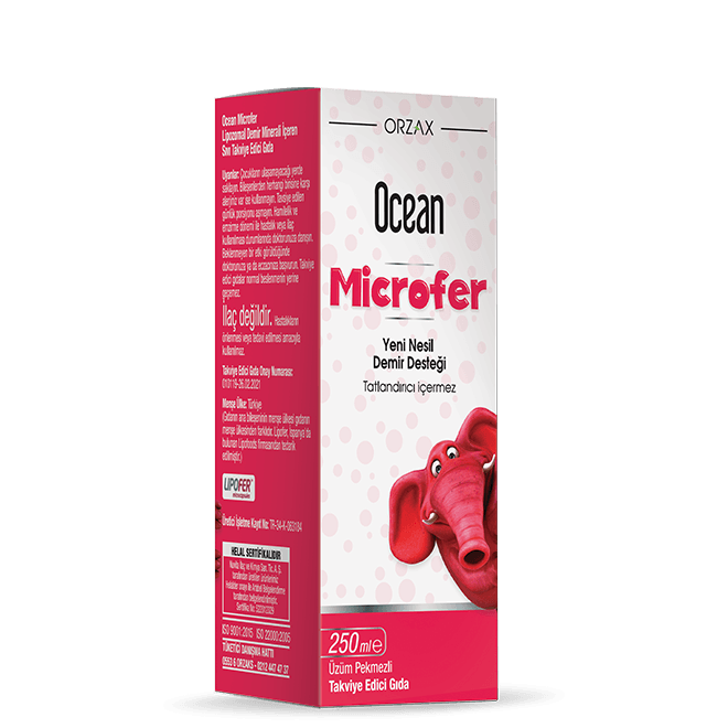 Orzax Ocean Microfer Lipozomal Demir Sıvı Yüksek Emilim 250ml