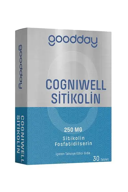 GoodDay Cogniwell Sitikolin Tablet Fosfatidilserin 30 Tablet kutu ve ambalaj