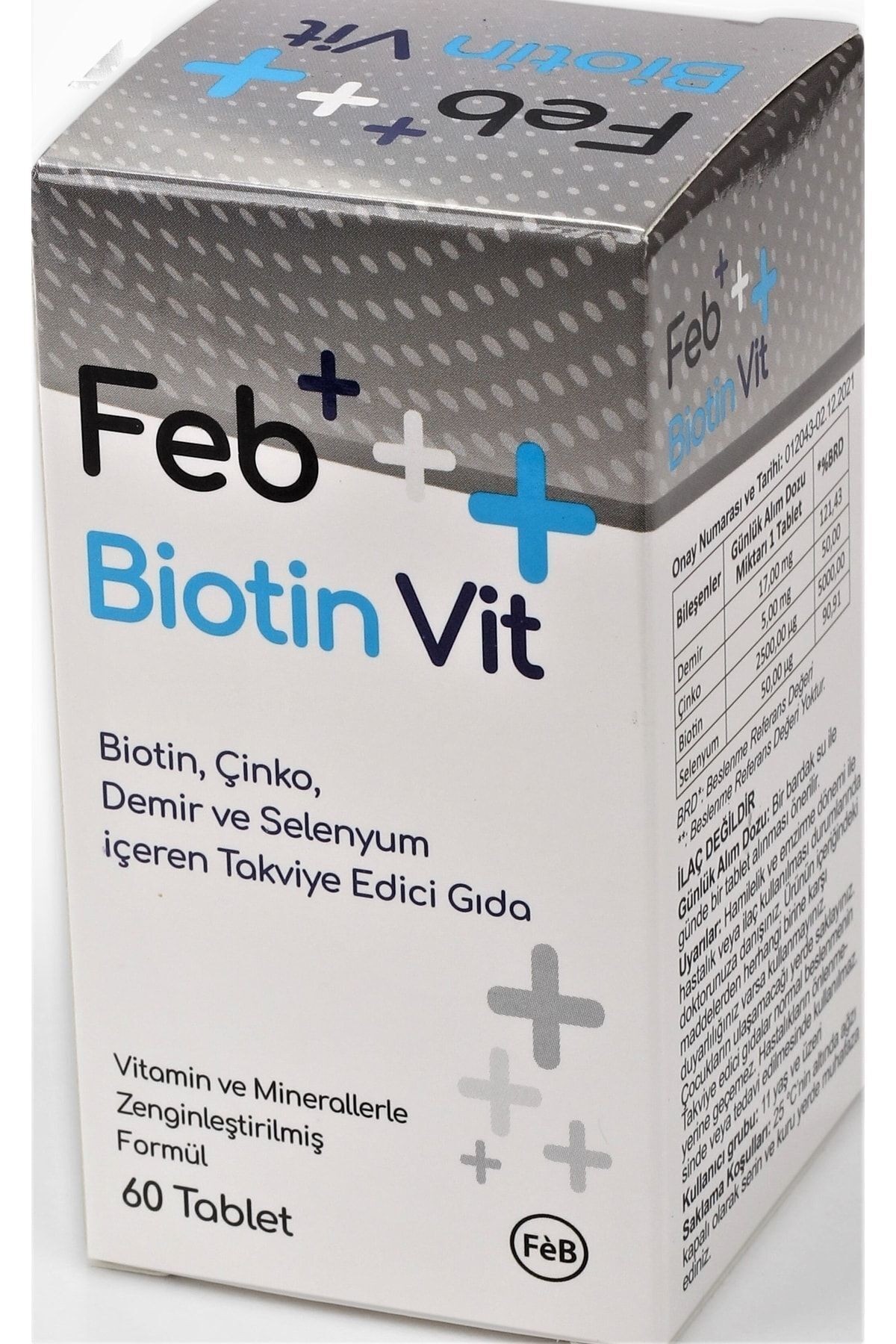 FEB Biotin Tablet Saç Tırnak Cilt Desteği 60 Kapsül