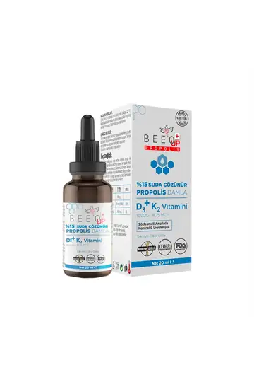Beeo Up Suda Çözünür Propolis D3 K2 Damla 20 ml