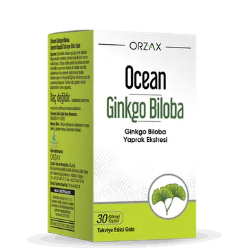 Orzax Ocean Ginkgo Biloba 120 mg Beyin ve Hafıza 30 Kapsül