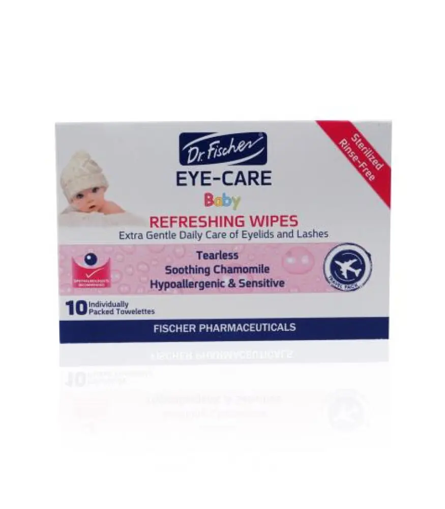 Dr. Fischer Eye Care Baby Göz Temizleme Mendili 10 Adet ürün ambalajı