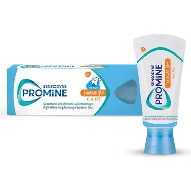Sensodyne Promine Çocuk Diş Macunu 50 ml ürün ambalajı