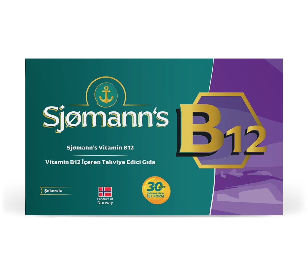 Sjømann’s Vitamin B12 Çiğnenebilir Jel 30 Adet