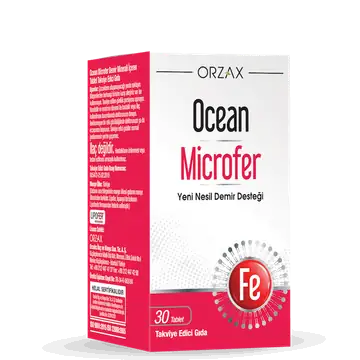 Orzax Ocean Microfer Demir Tablet Yetişkinler İçin 30 Tablet