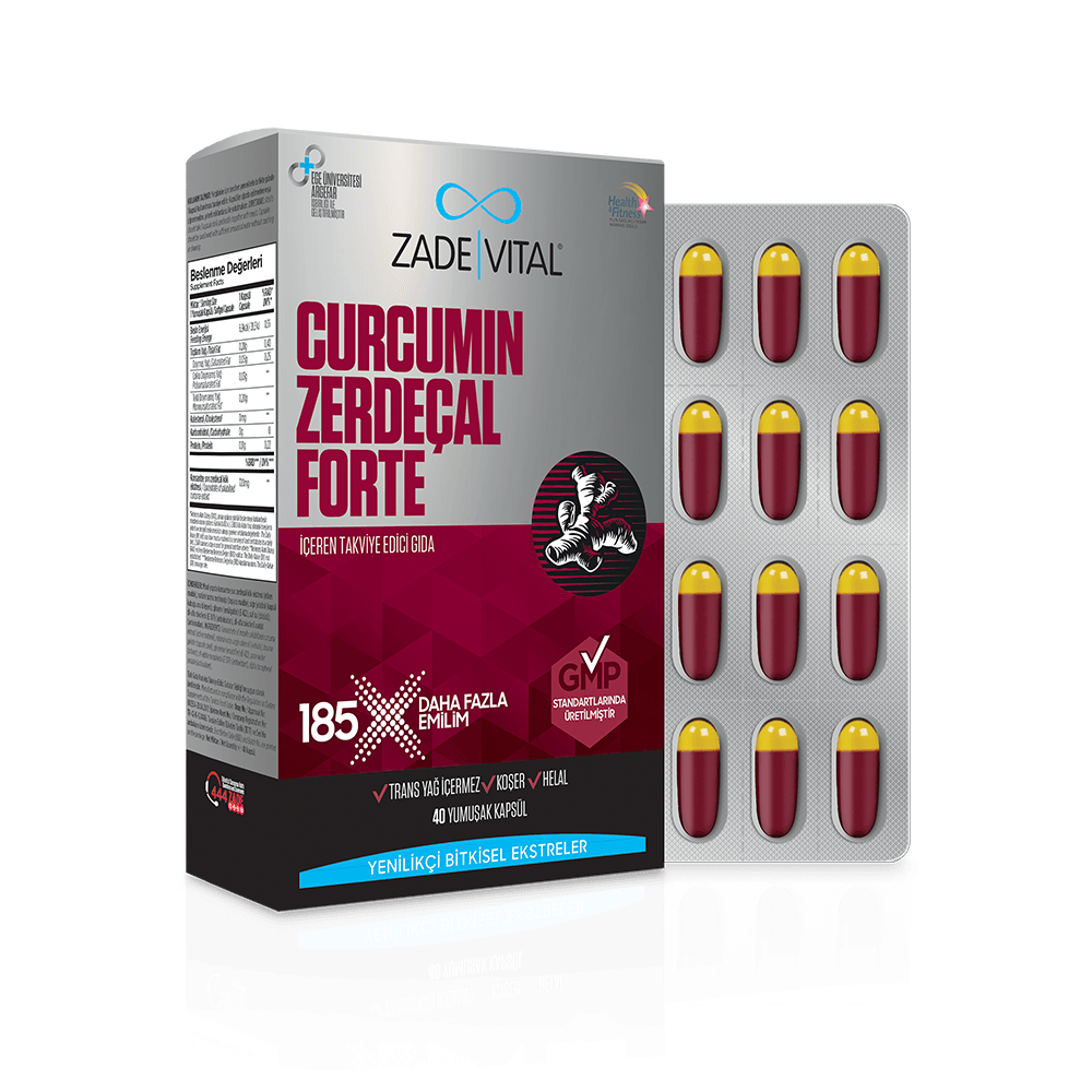 Zade Vital Curcumin Zerdeçal Forte Daily Yumuşak Kapsül 60 Kapsül