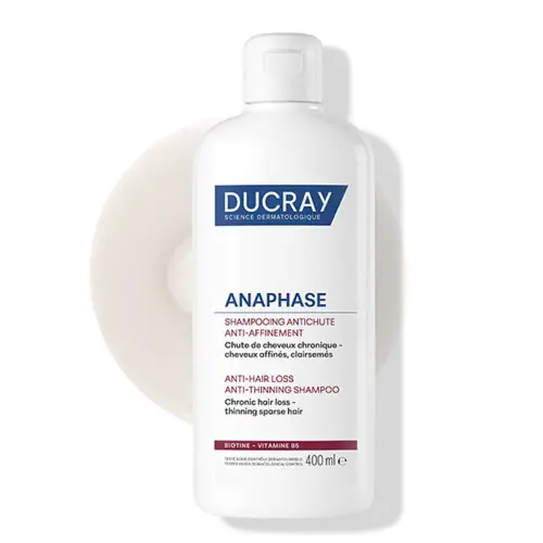 Ducray Anaphase Anti Hair Loss Growth Şampuan 400 ml doku ve uygulama görseli