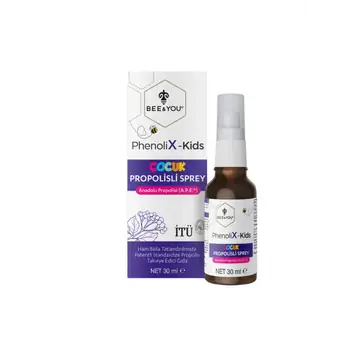 Bee ve You Phenolix-Kids Oral Sprey Kara Mürver ve Propolis 30 ml