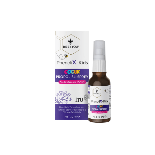Bee & You Phenolix-Kids Oral Sprey Kara Mürver ve Propolis 30 ml
