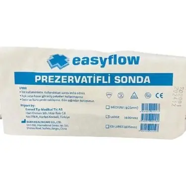 Easyflow L Prezervatif Sonda 35 mm ürün ve ambalaj