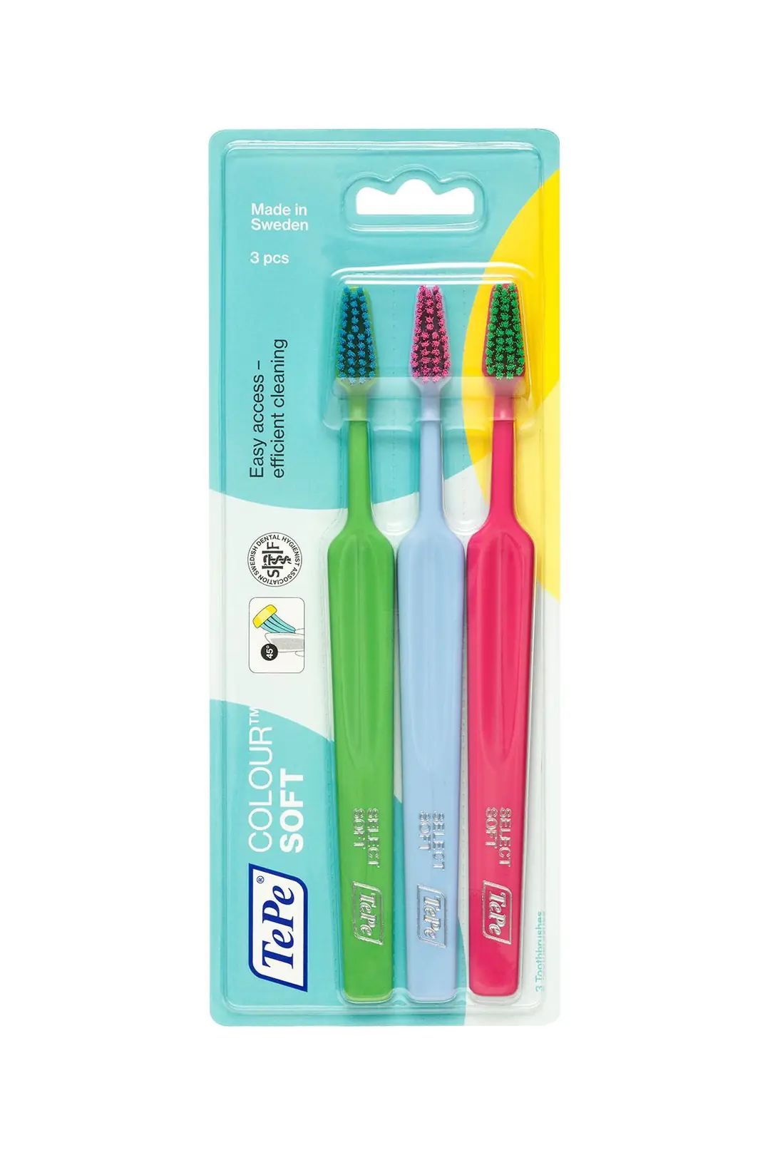 TePe T177 Fırça Select Soft 3'lü Paket ürün ambalajı